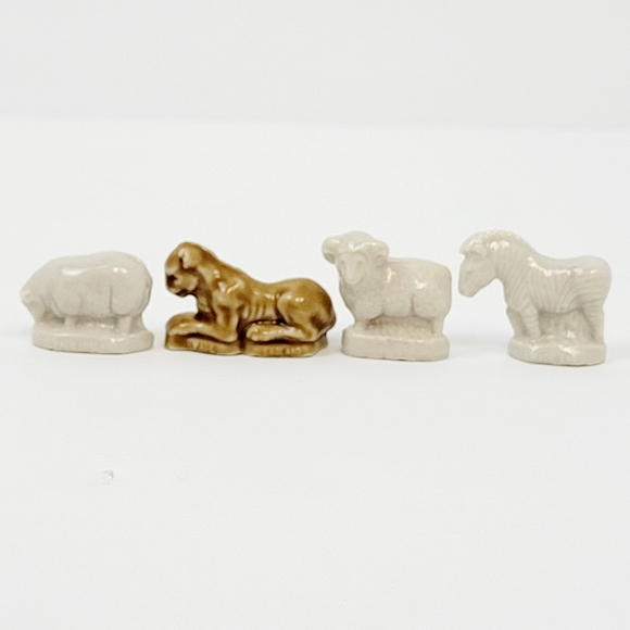 Vintage Wade England Noah's Ark Figures- Tiger, Zebra, Male Ram and Sheep - Picture 5 of 10